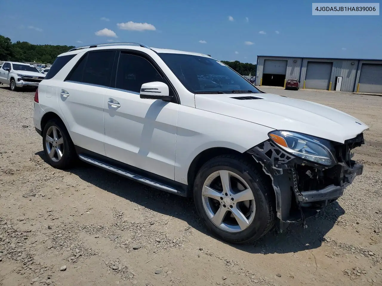 2017 Mercedes-Benz Gle 350 VIN: 4JGDA5JB1HA839006 Lot: 59616166