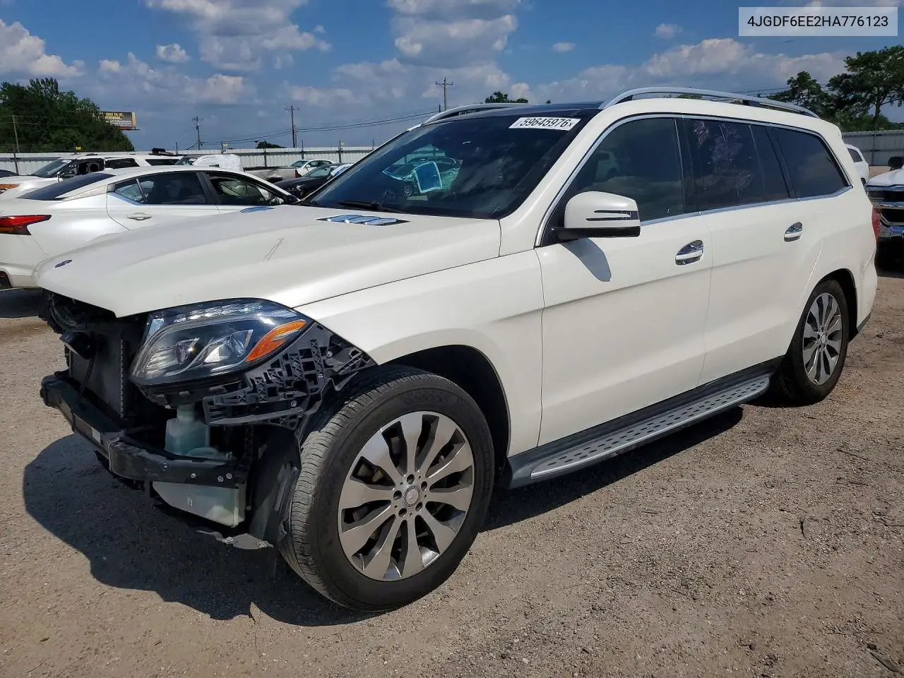 2017 Mercedes-Benz Gls 450 4Matic VIN: 4JGDF6EE2HA776123 Lot: 59645976