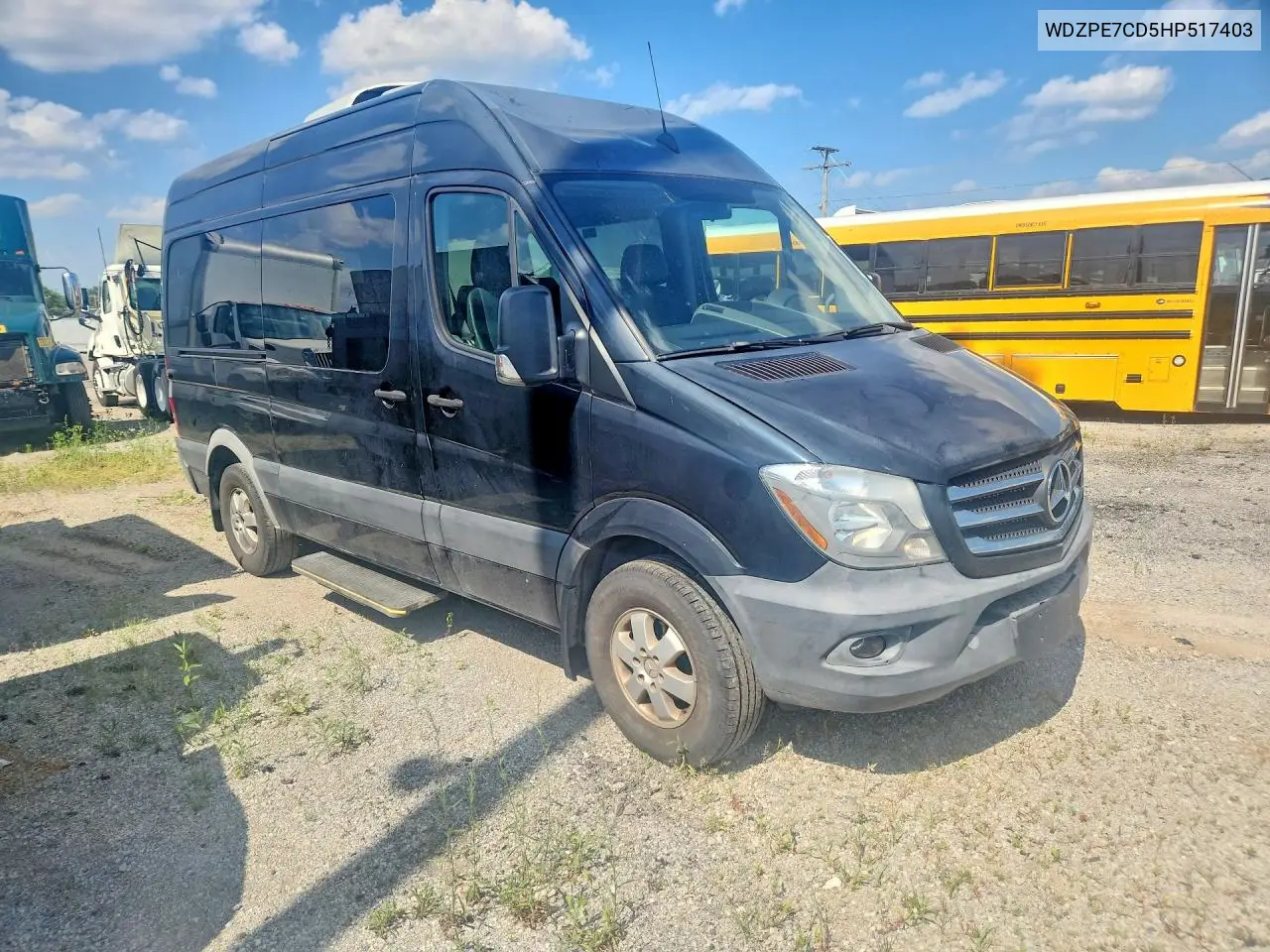 2017 Mercedes-Benz Sprinter 2500 VIN: WDZPE7CD5HP517403 Lot: 59653606