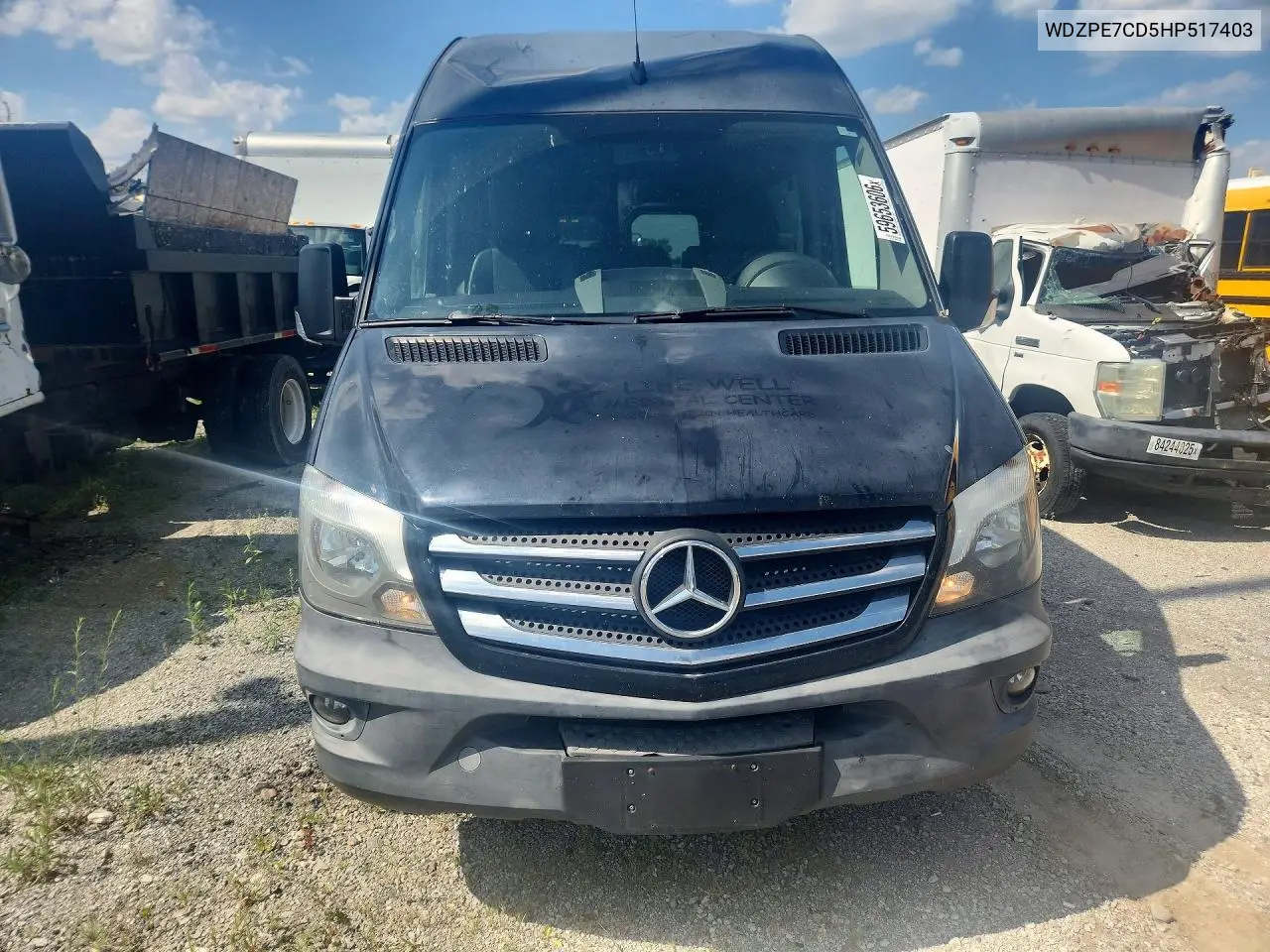 2017 Mercedes-Benz Sprinter 2500 VIN: WDZPE7CD5HP517403 Lot: 59653606