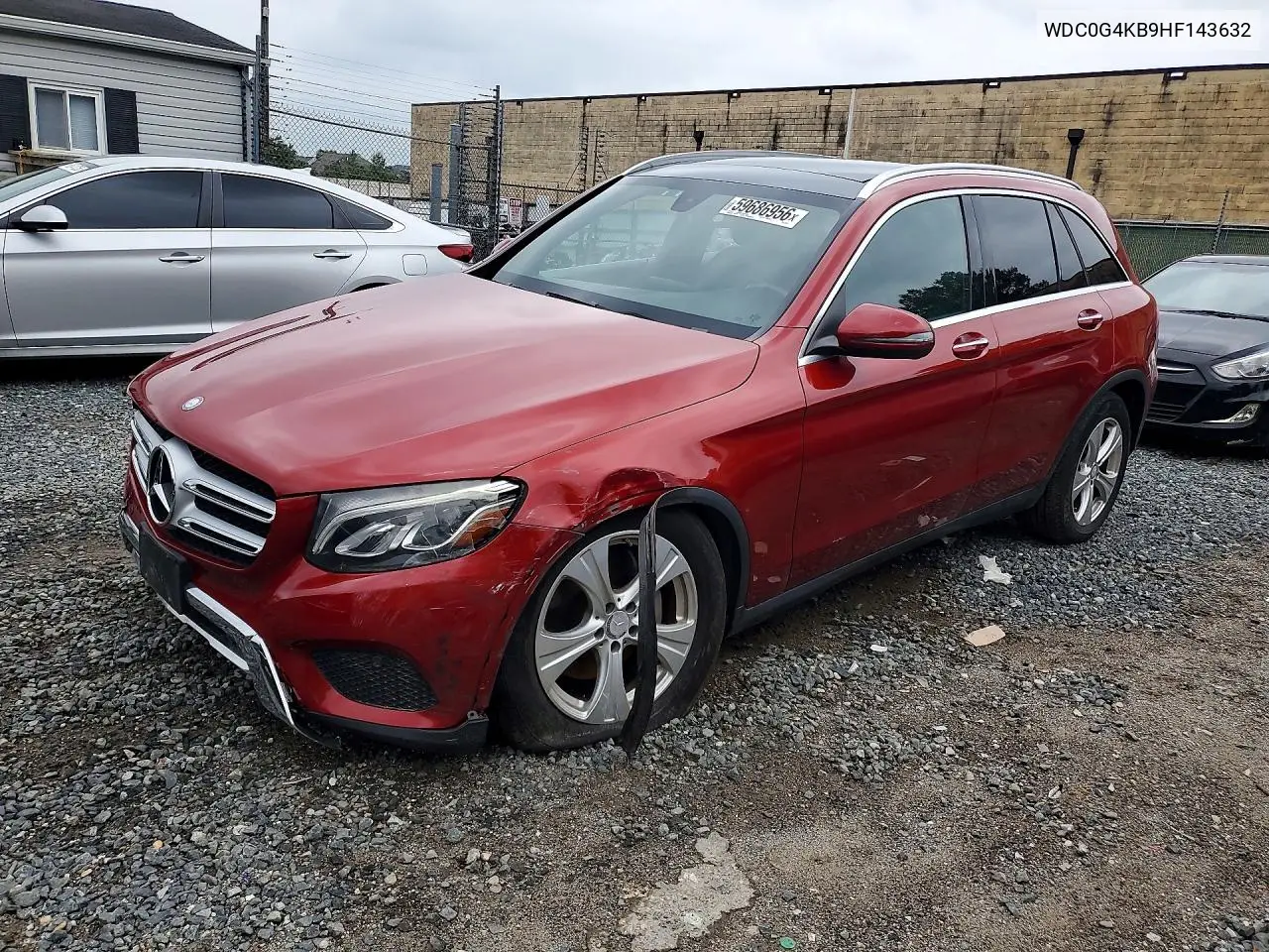 2017 Mercedes-Benz Glc 300 4Matic VIN: WDC0G4KB9HF143632 Lot: 59686956