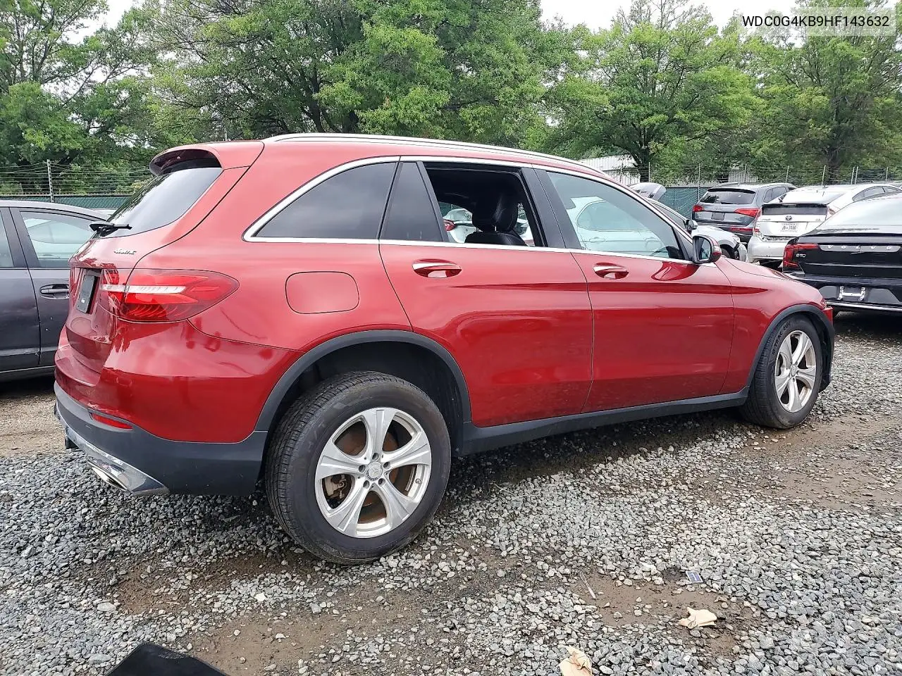 2017 Mercedes-Benz Glc 300 4Matic VIN: WDC0G4KB9HF143632 Lot: 59686956