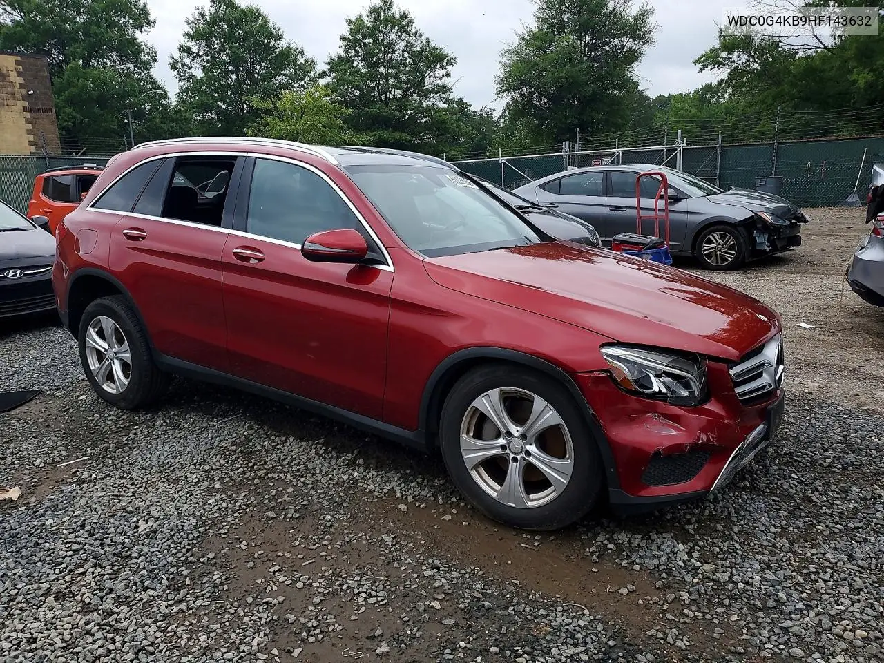2017 Mercedes-Benz Glc 300 4Matic VIN: WDC0G4KB9HF143632 Lot: 59686956