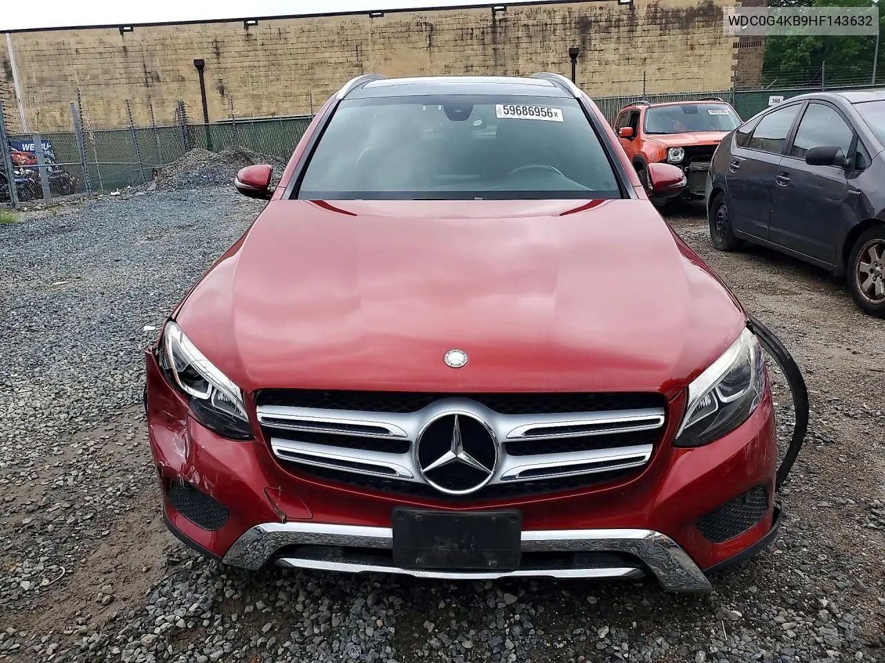 2017 Mercedes-Benz Glc 300 4Matic VIN: WDC0G4KB9HF143632 Lot: 59686956