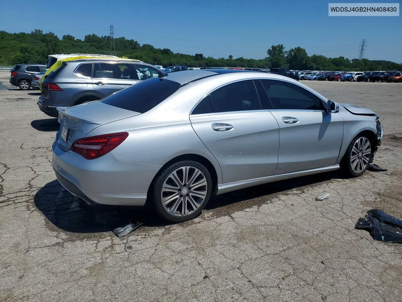 2017 Mercedes-Benz Cla 250 4Matic VIN: WDDSJ4GB2HN408430 Lot: 59874656