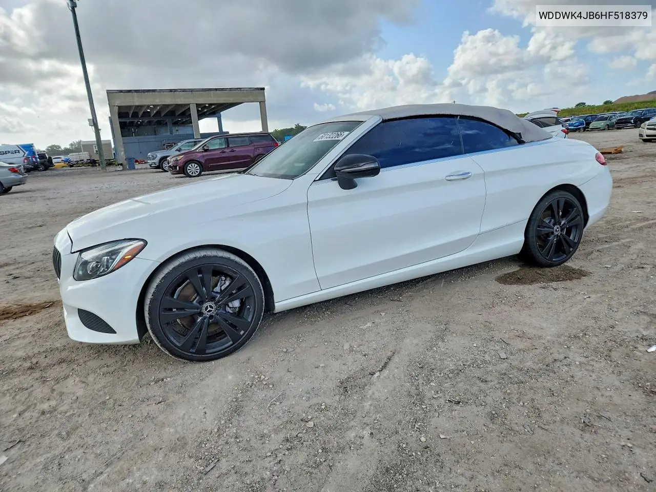 2017 Mercedes-Benz C 300 VIN: WDDWK4JB6HF518379 Lot: 60132266