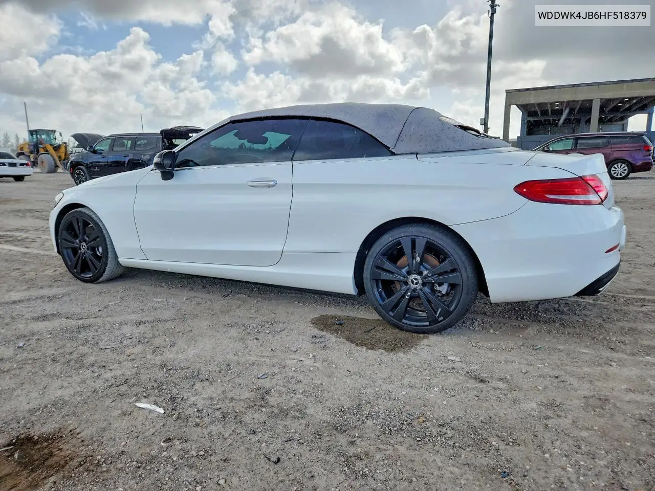 2017 Mercedes-Benz C 300 VIN: WDDWK4JB6HF518379 Lot: 60132266