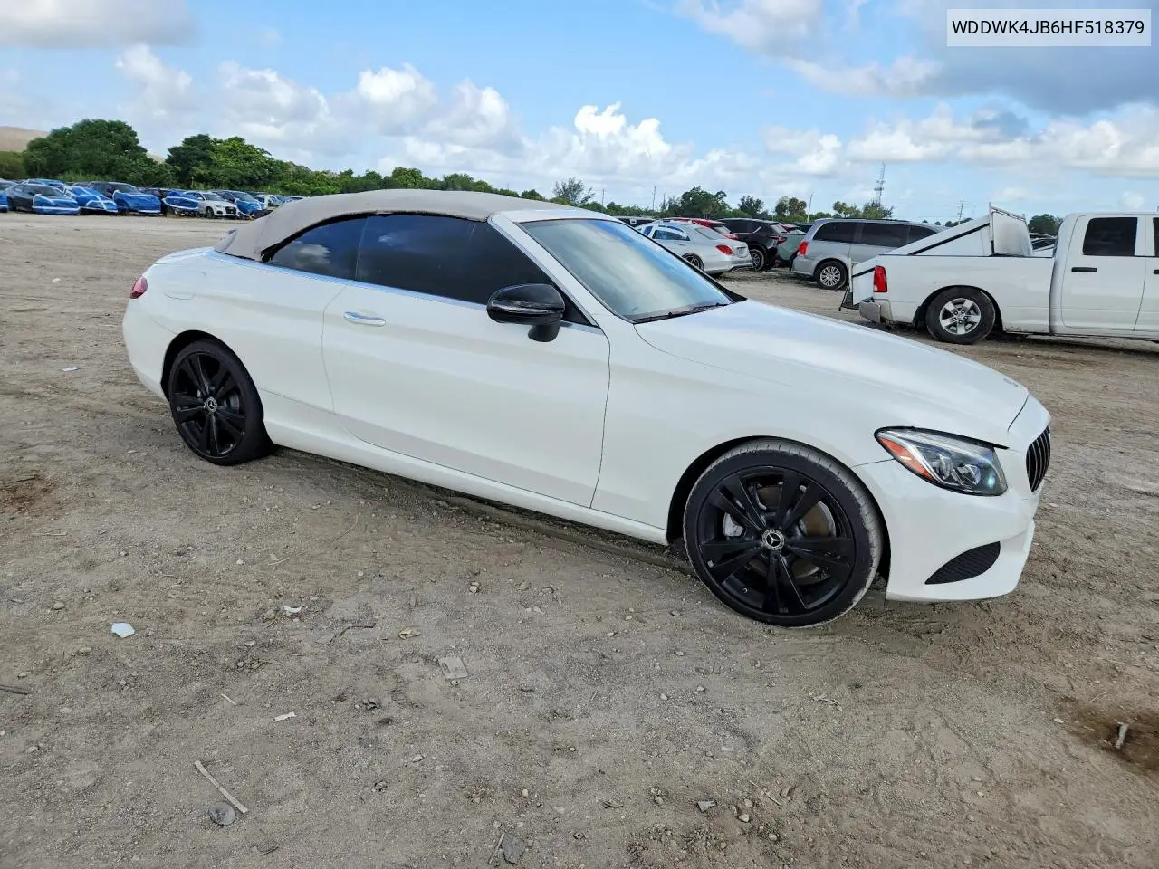 2017 Mercedes-Benz C 300 VIN: WDDWK4JB6HF518379 Lot: 60132266