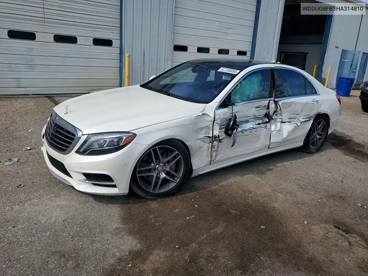 2017 Mercedes-Benz S 550 4Matic VIN: WDDUG8FB3HA314810 Lot: 60708886