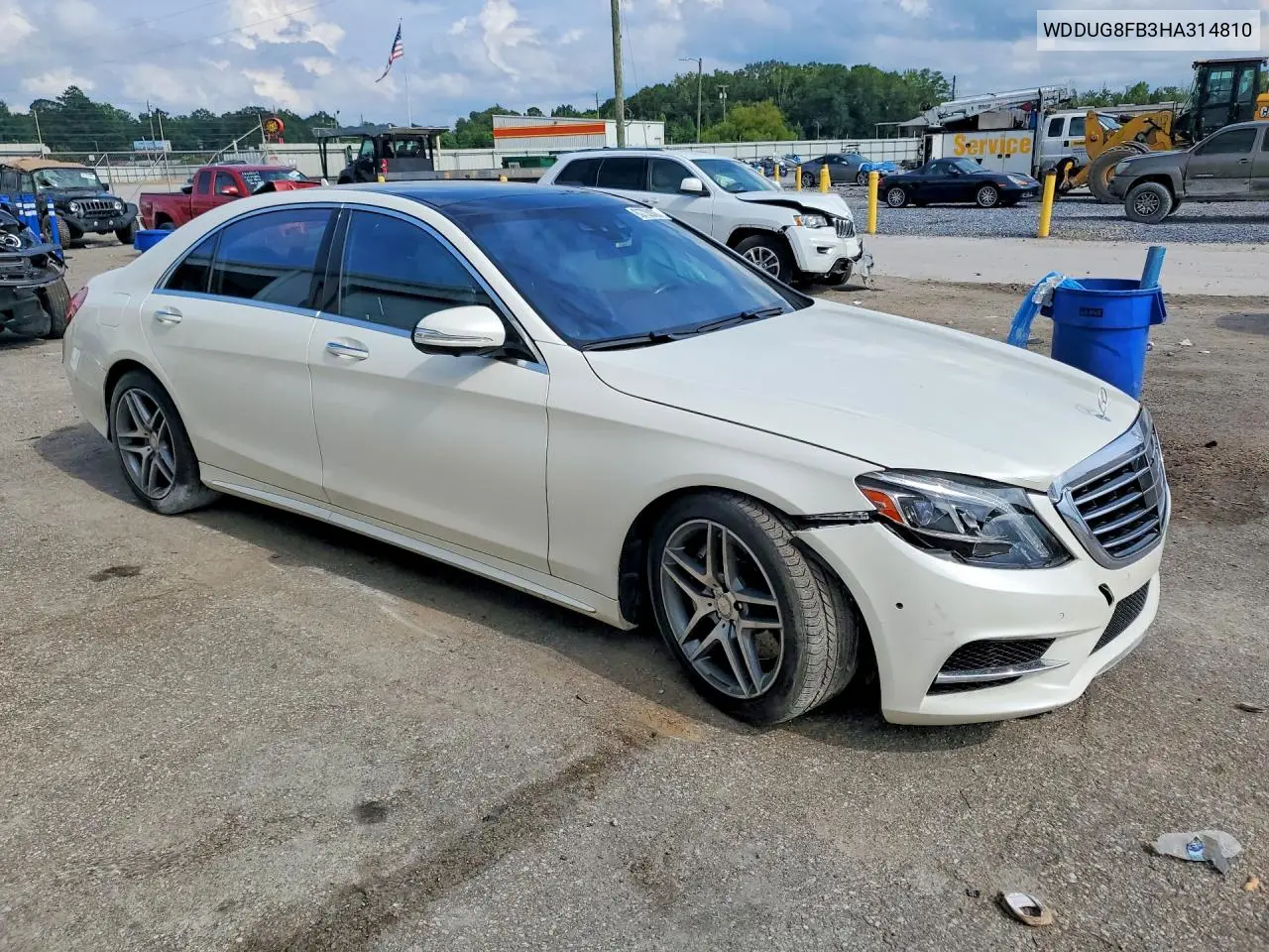 2017 Mercedes-Benz S 550 4Matic VIN: WDDUG8FB3HA314810 Lot: 60708886