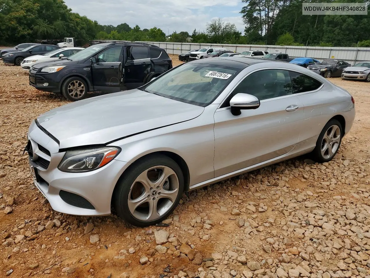 2017 Mercedes-Benz C 300 4Matic VIN: WDDWJ4KB4HF340828 Lot: 60872616