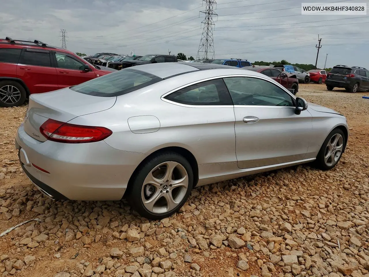 2017 Mercedes-Benz C 300 4Matic VIN: WDDWJ4KB4HF340828 Lot: 60872616