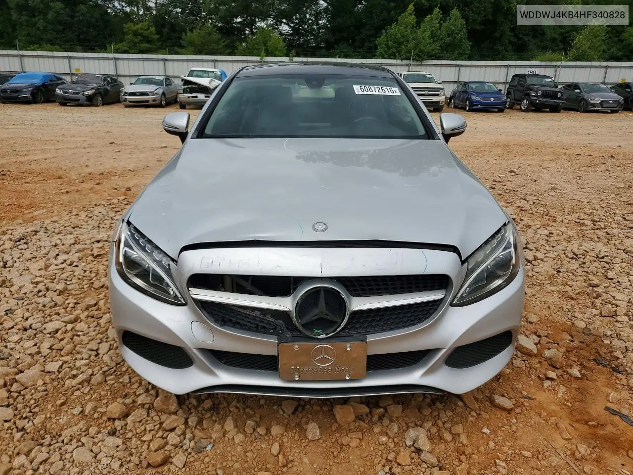 2017 Mercedes-Benz C 300 4Matic VIN: WDDWJ4KB4HF340828 Lot: 60872616