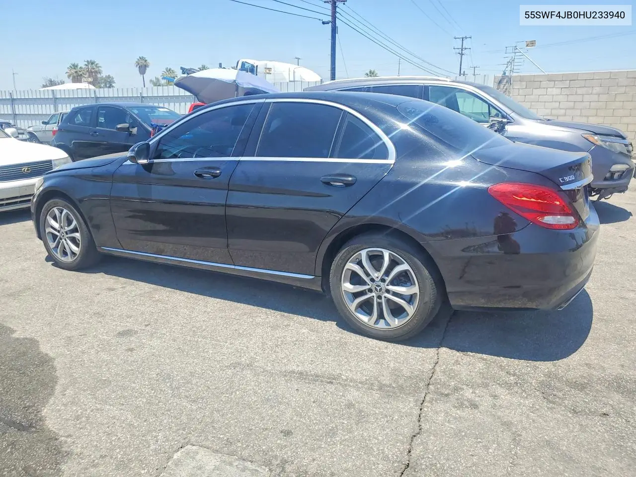 2017 Mercedes-Benz C 300 VIN: 55SWF4JB0HU233940 Lot: 60892346