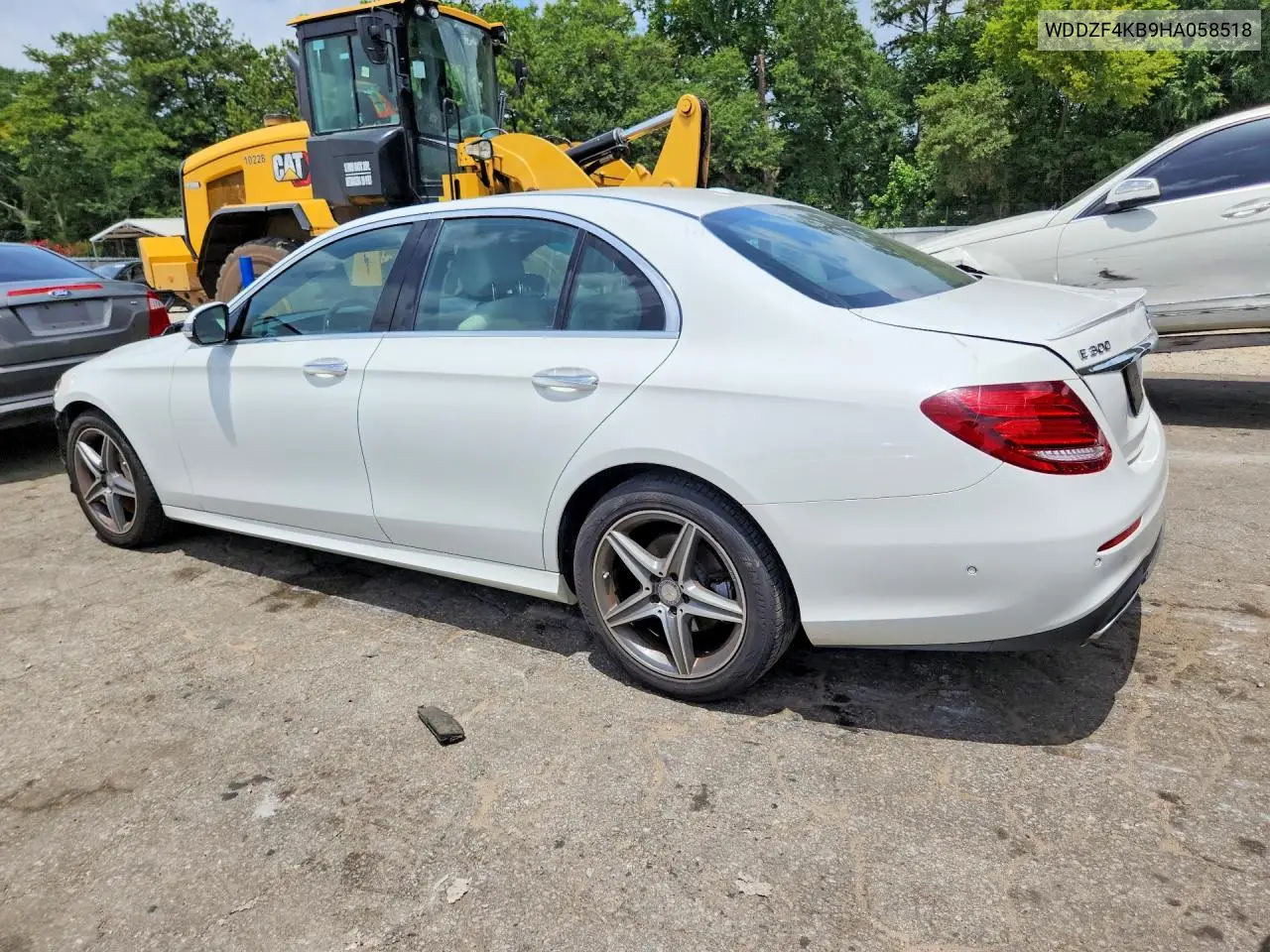 2017 Mercedes-Benz E 300 4Matic VIN: WDDZF4KB9HA058518 Lot: 61591026