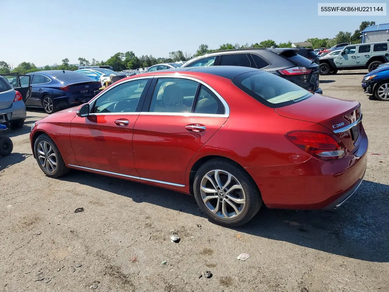 2017 Mercedes-Benz C 300 4Matic VIN: 55SWF4KB6HU221144 Lot: 61669936