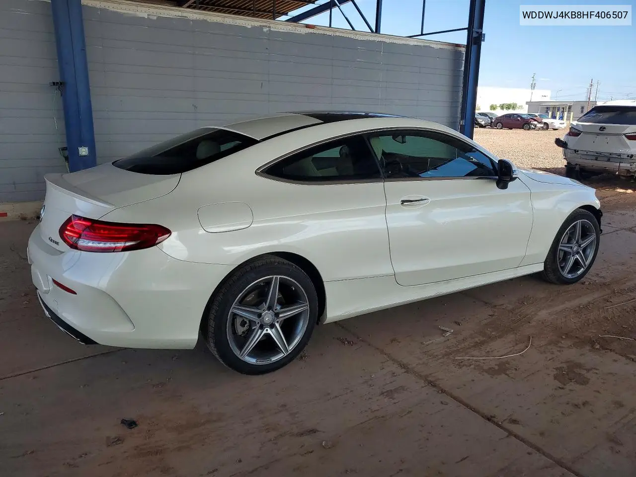 2017 Mercedes-Benz C 300 4Matic VIN: WDDWJ4KB8HF406507 Lot: 61901216