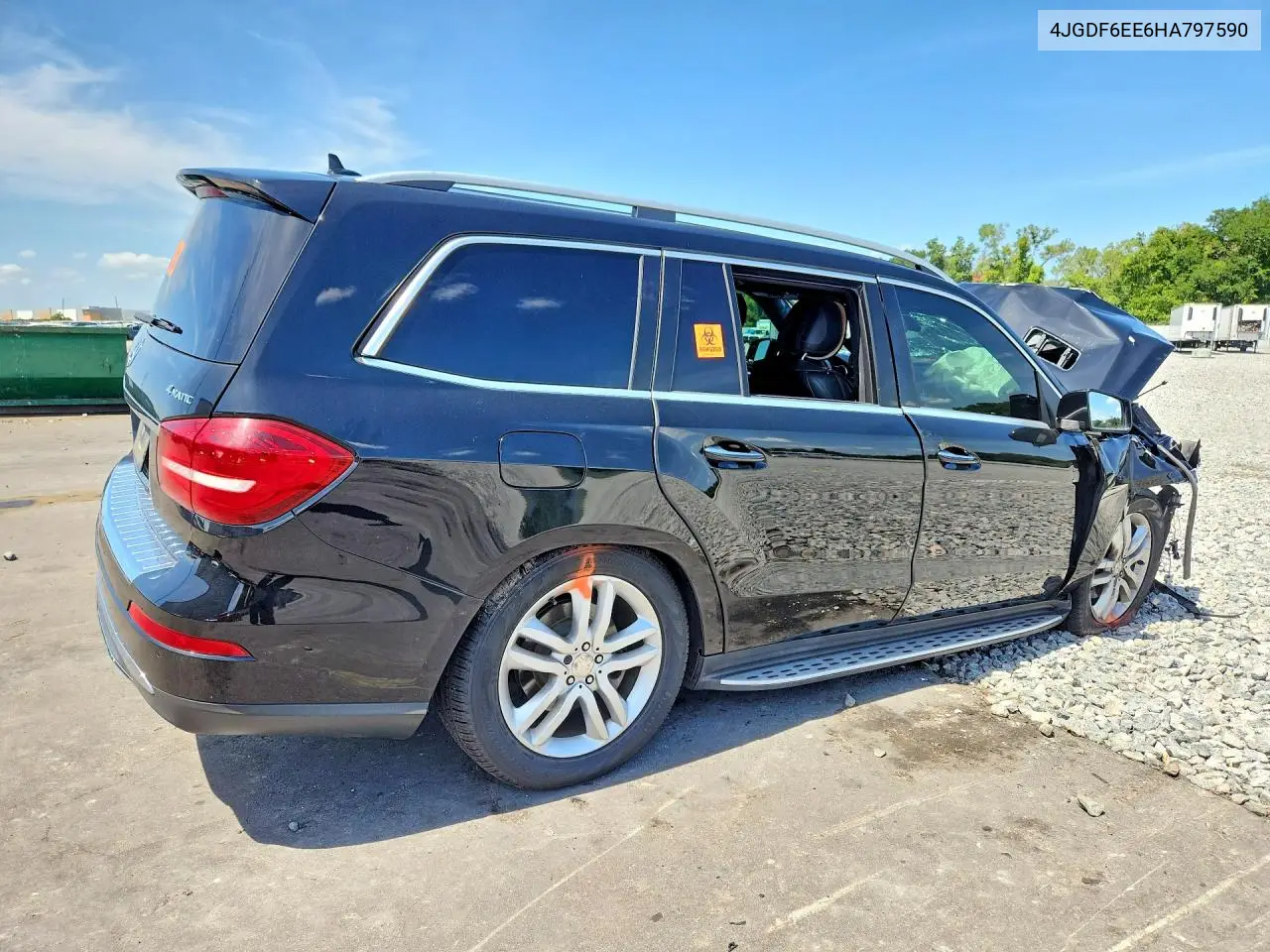 2017 Mercedes-Benz Gls 450 4Matic VIN: 4JGDF6EE6HA797590 Lot: 61939896