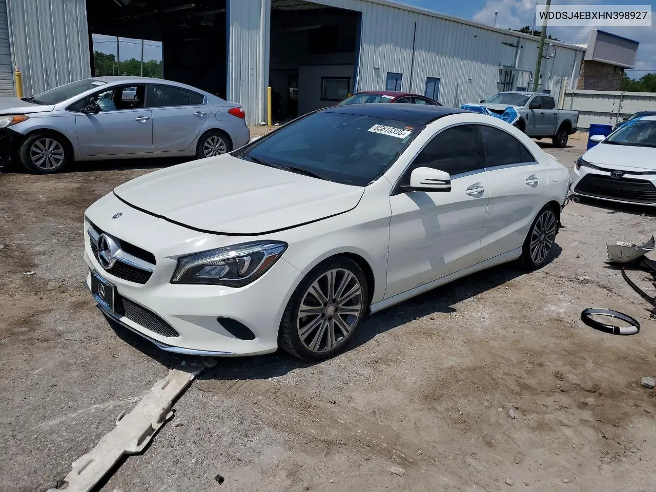 2017 Mercedes-Benz Cla 250 VIN: WDDSJ4EBXHN398927 Lot: 85616395