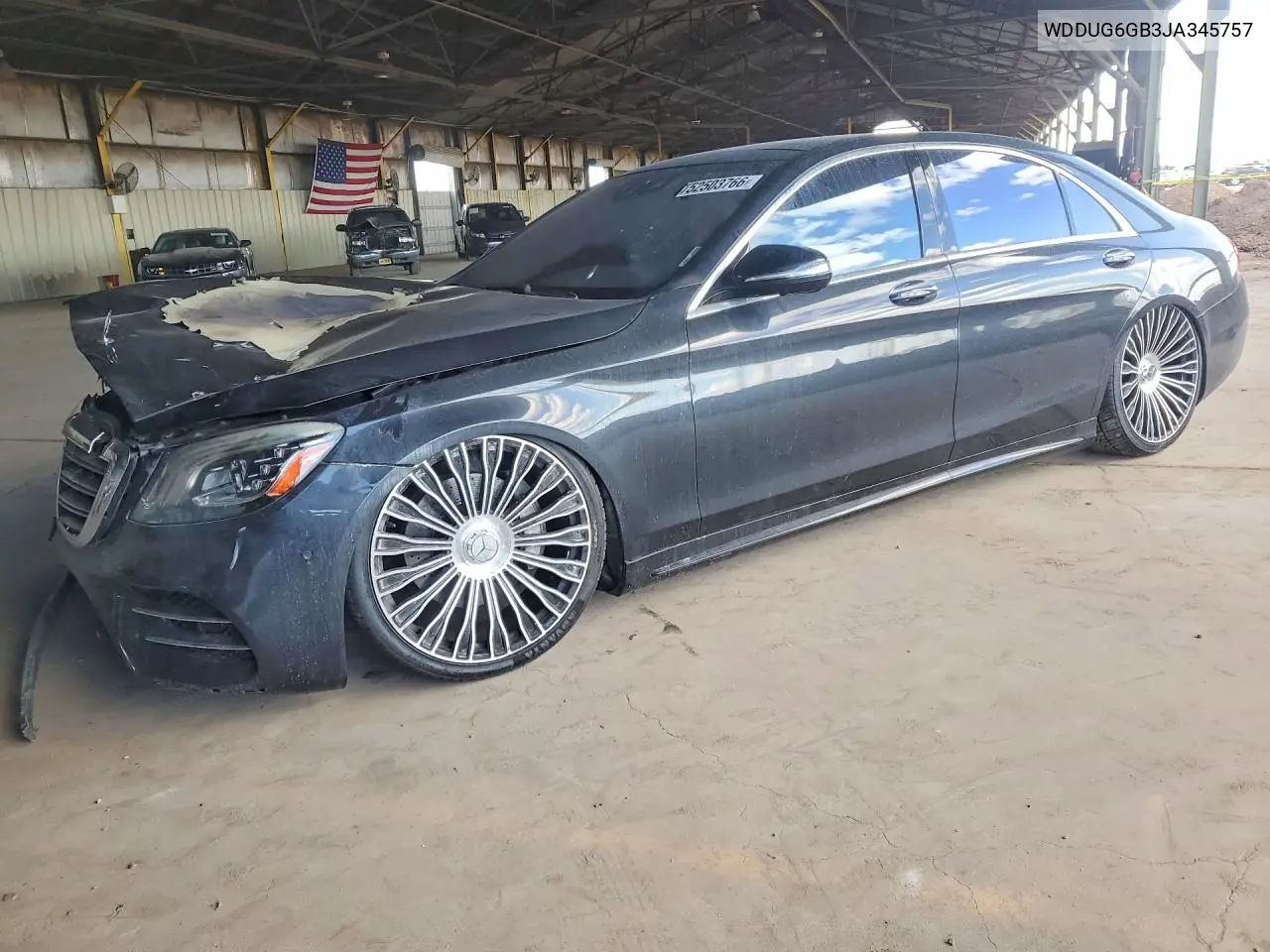2018 Mercedes-Benz S 450 VIN: WDDUG6GB3JA345757 Lot: 52503766