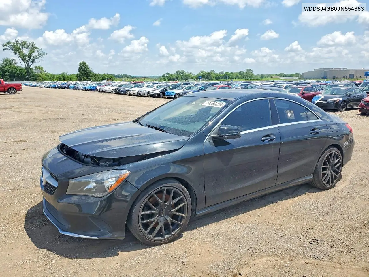 2018 Mercedes-Benz Cla 250 4Matic VIN: WDDSJ4GB0JN554363 Lot: 54560356