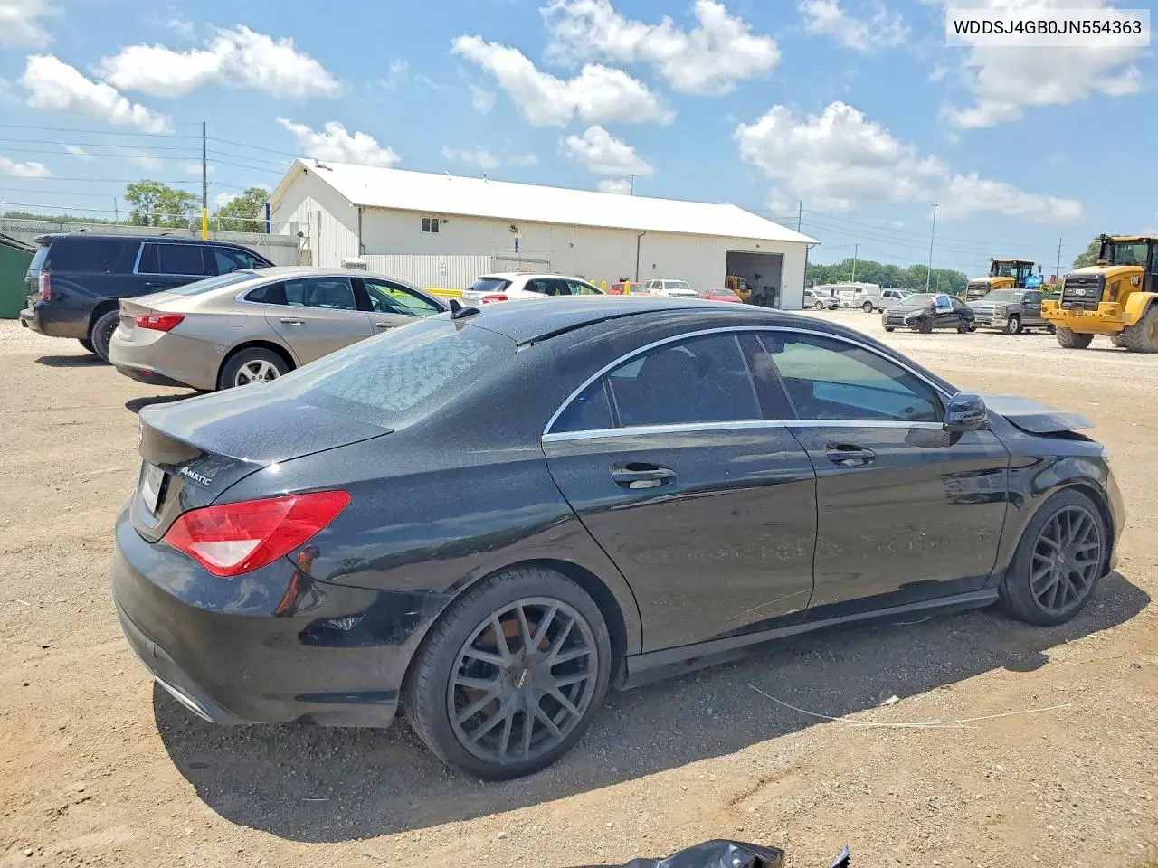 2018 Mercedes-Benz Cla 250 4Matic VIN: WDDSJ4GB0JN554363 Lot: 54560356