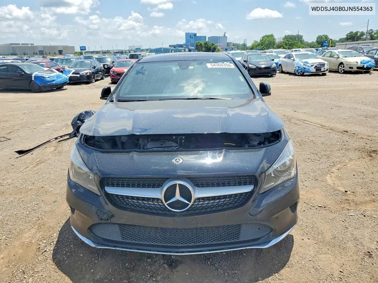 2018 Mercedes-Benz Cla 250 4Matic VIN: WDDSJ4GB0JN554363 Lot: 54560356