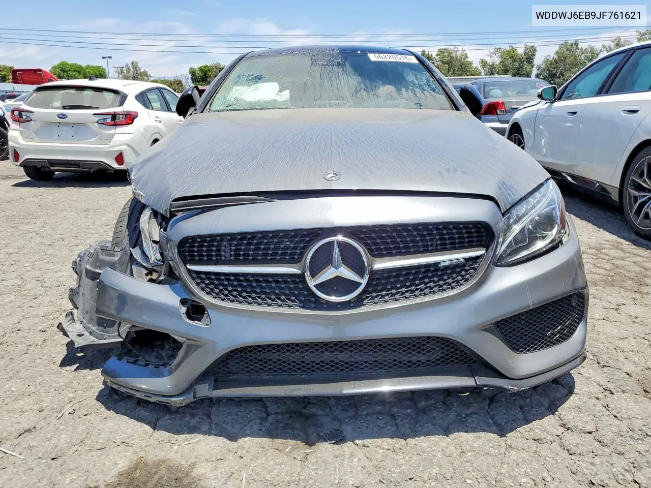 2018 Mercedes-Benz C 43 4Matic Amg VIN: WDDWJ6EB9JF761621 Lot: 56220576