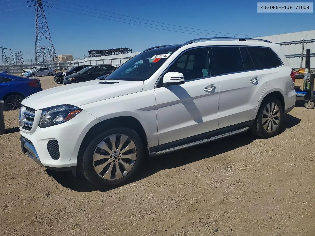 2018 Mercedes-Benz Gls 450 4Matic VIN: 4JGDF6EE1JB171008 Lot: 56716726