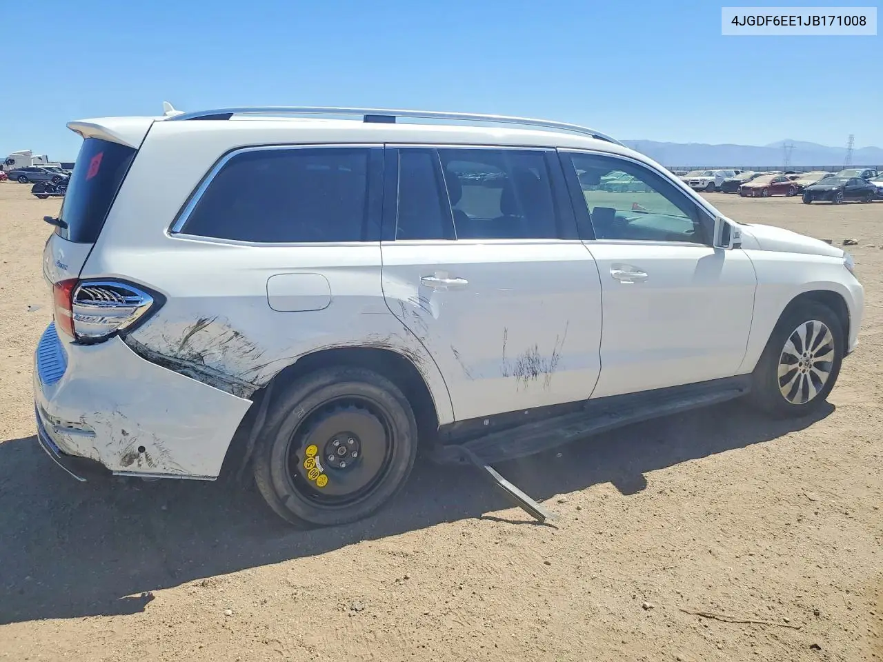 2018 Mercedes-Benz Gls 450 4Matic VIN: 4JGDF6EE1JB171008 Lot: 56716726
