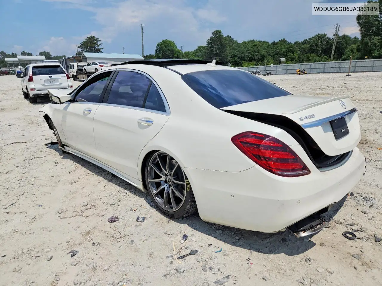 2018 Mercedes-Benz S 450 VIN: WDDUG6GB6JA383189 Lot: 56943716