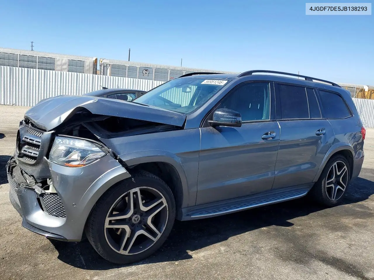 2018 Mercedes-Benz Gls 550 4Matic VIN: 4JGDF7DE5JB138293 Lot: 56951246