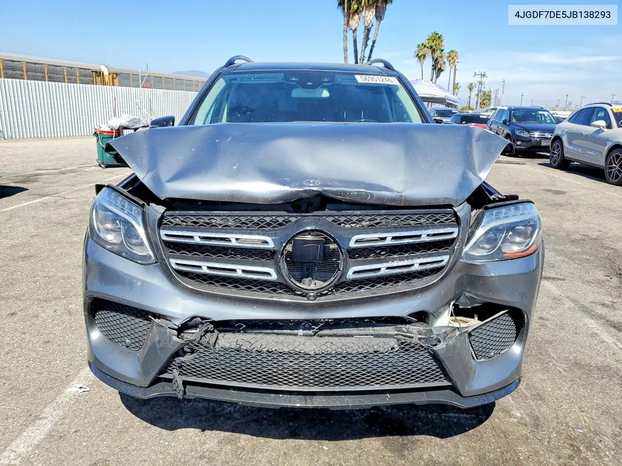 2018 Mercedes-Benz Gls 550 4Matic VIN: 4JGDF7DE5JB138293 Lot: 56951246