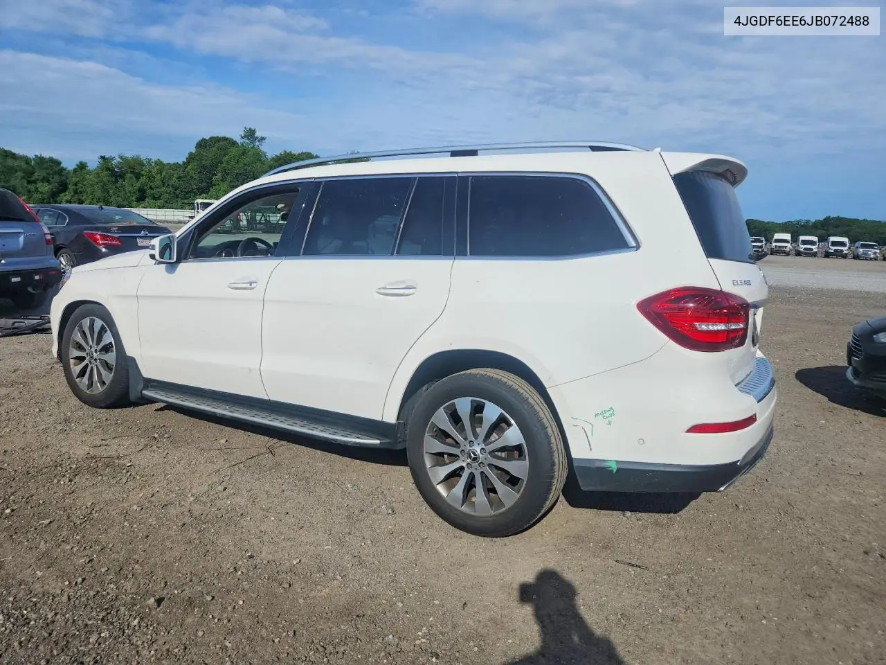 2018 Mercedes-Benz Gls 450 4Matic VIN: 4JGDF6EE6JB072488 Lot: 57048236