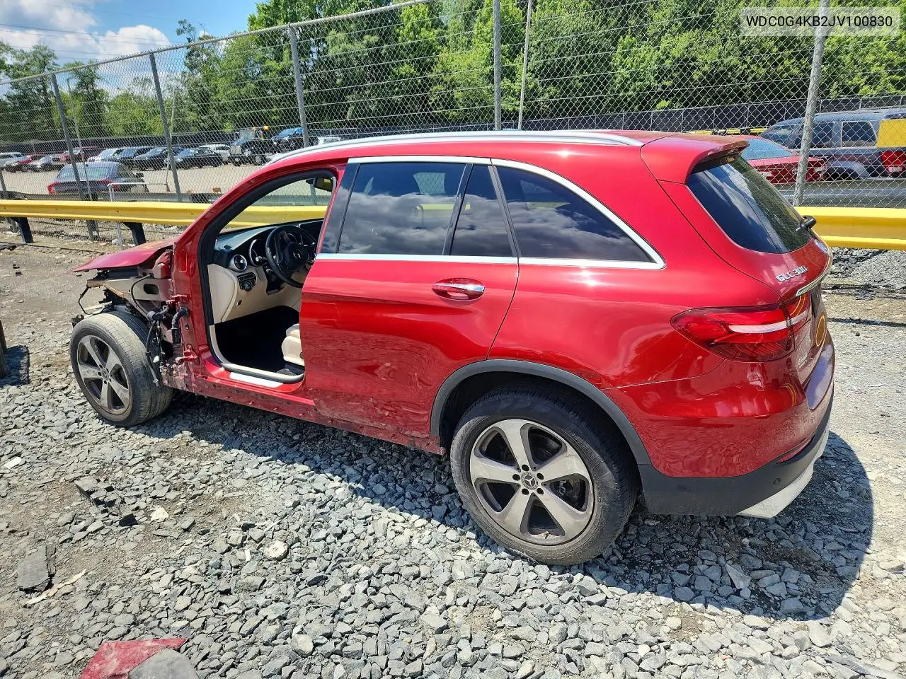 2018 Mercedes-Benz Glc 300 4Matic VIN: WDC0G4KB2JV100830 Lot: 57081616