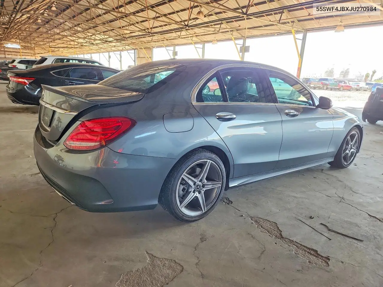 2018 Mercedes-Benz C 300 VIN: 55SWF4JBXJU270984 Lot: 57191266