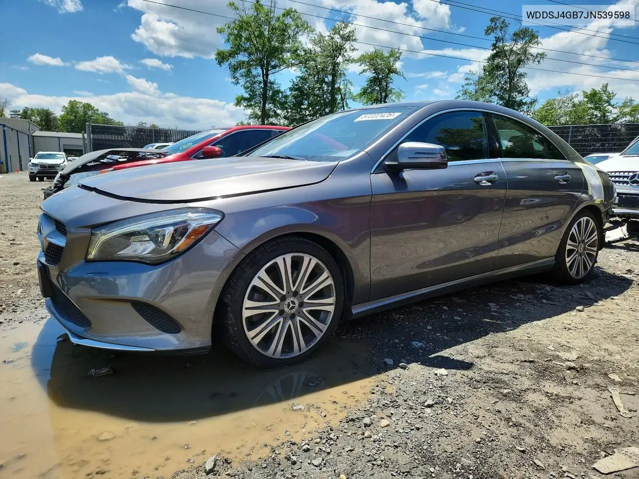 2018 Mercedes-Benz Cla 250 4Matic VIN: WDDSJ4GB7JN539598 Lot: 57222426
