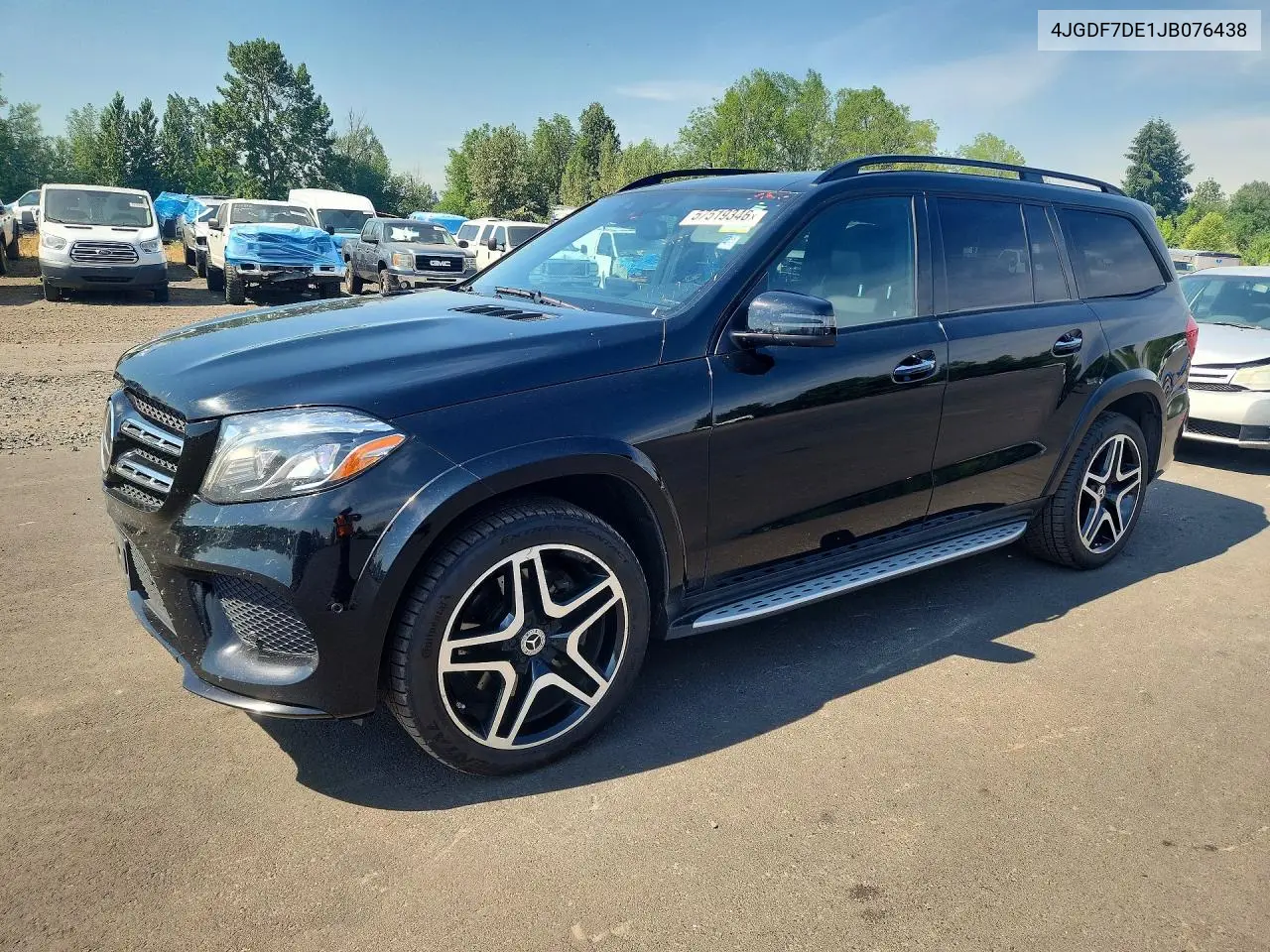 2018 Mercedes-Benz Gls 550 4Matic VIN: 4JGDF7DE1JB076438 Lot: 57519346