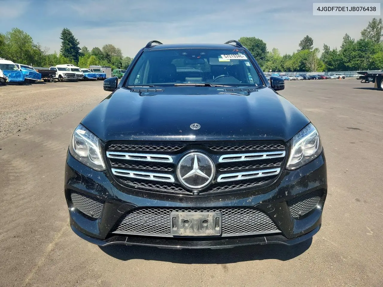 2018 Mercedes-Benz Gls 550 4Matic VIN: 4JGDF7DE1JB076438 Lot: 57519346