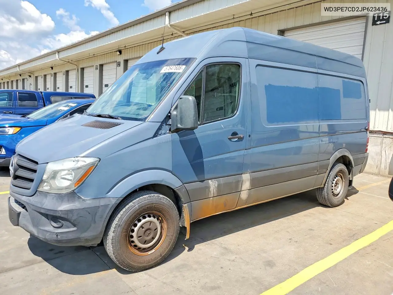 2018 Mercedes-Benz Sprinter 2500 VIN: WD3PE7CD2JP623436 Lot: 57647606