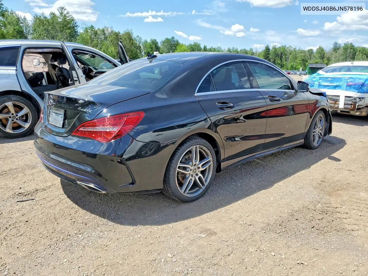 2018 Mercedes-Benz Cla 250 4Matic VIN: WDDSJ4GB6JN578196 Lot: 57688846