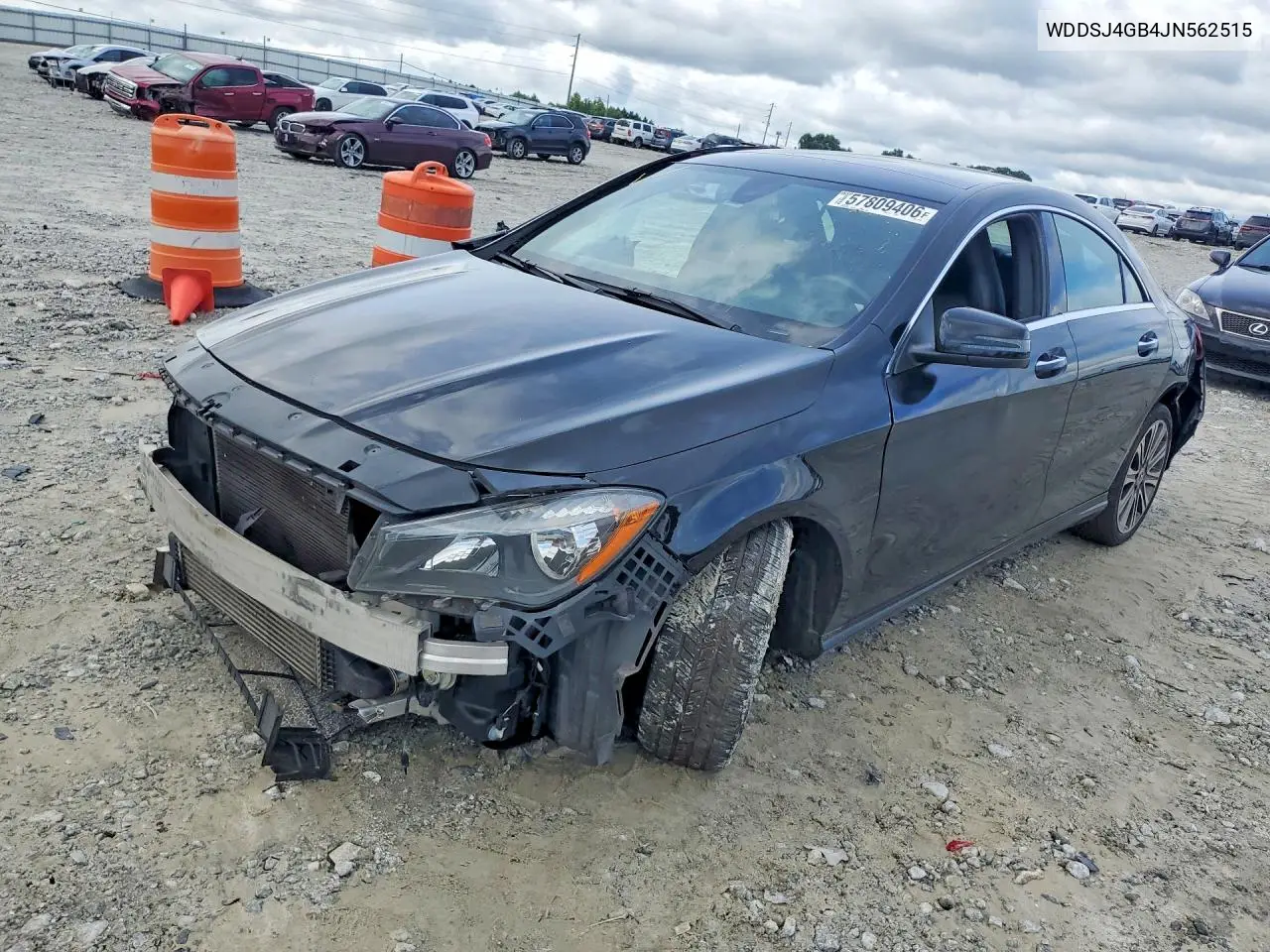 2018 Mercedes-Benz Cla 250 4Matic VIN: WDDSJ4GB4JN562515 Lot: 57809406