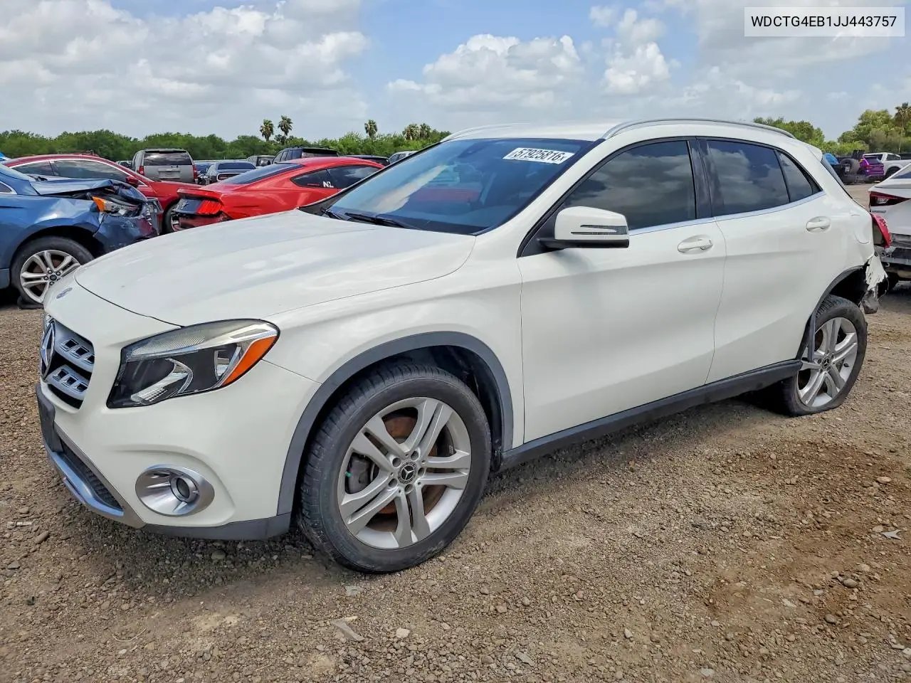 2018 Mercedes-Benz Gla 250 VIN: WDCTG4EB1JJ443757 Lot: 57925816