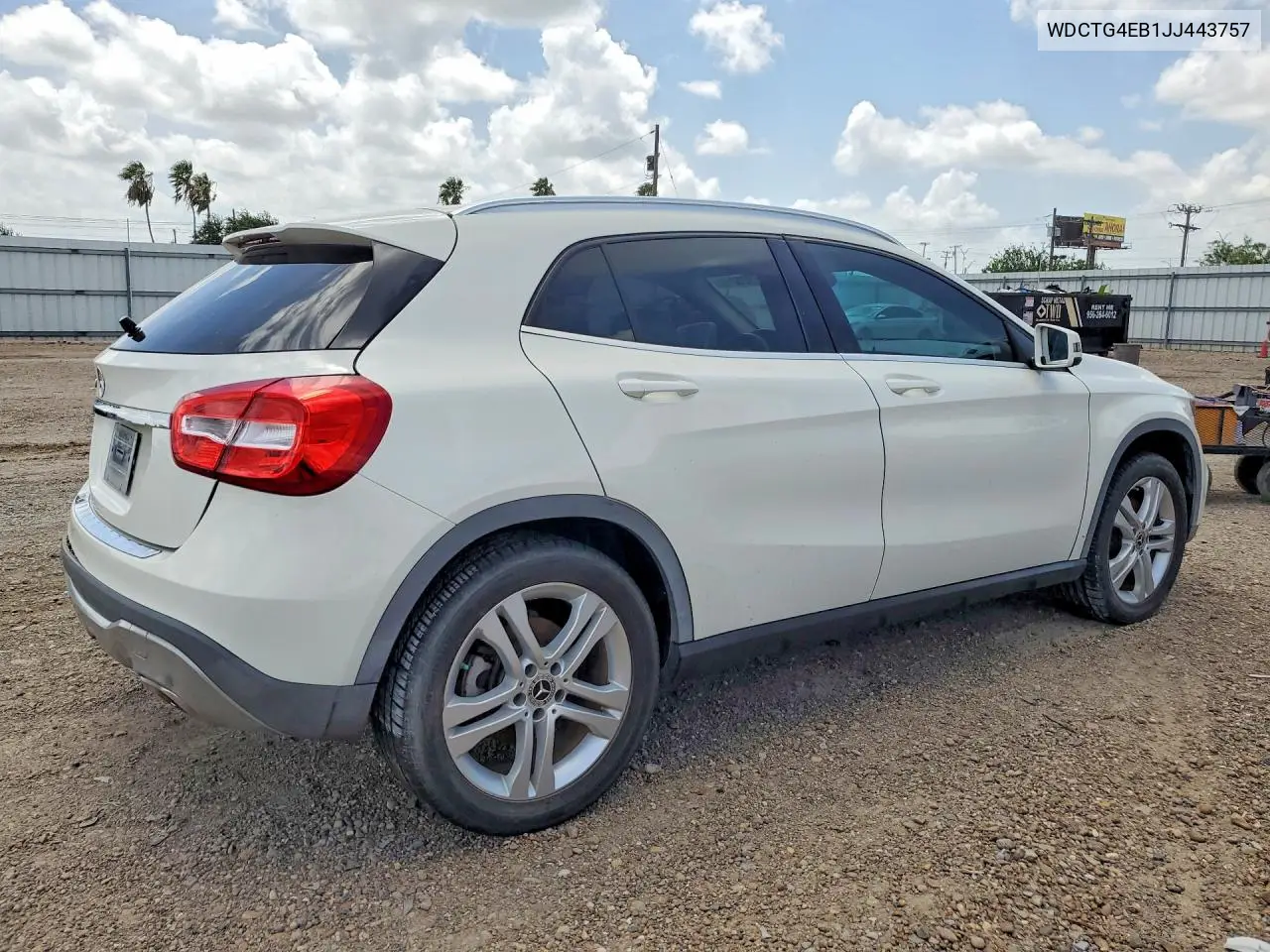 2018 Mercedes-Benz Gla 250 VIN: WDCTG4EB1JJ443757 Lot: 57925816