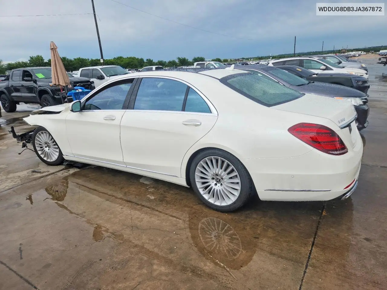 2018 Mercedes-Benz S 560 VIN: WDDUG8DB3JA367872 Lot: 58015576