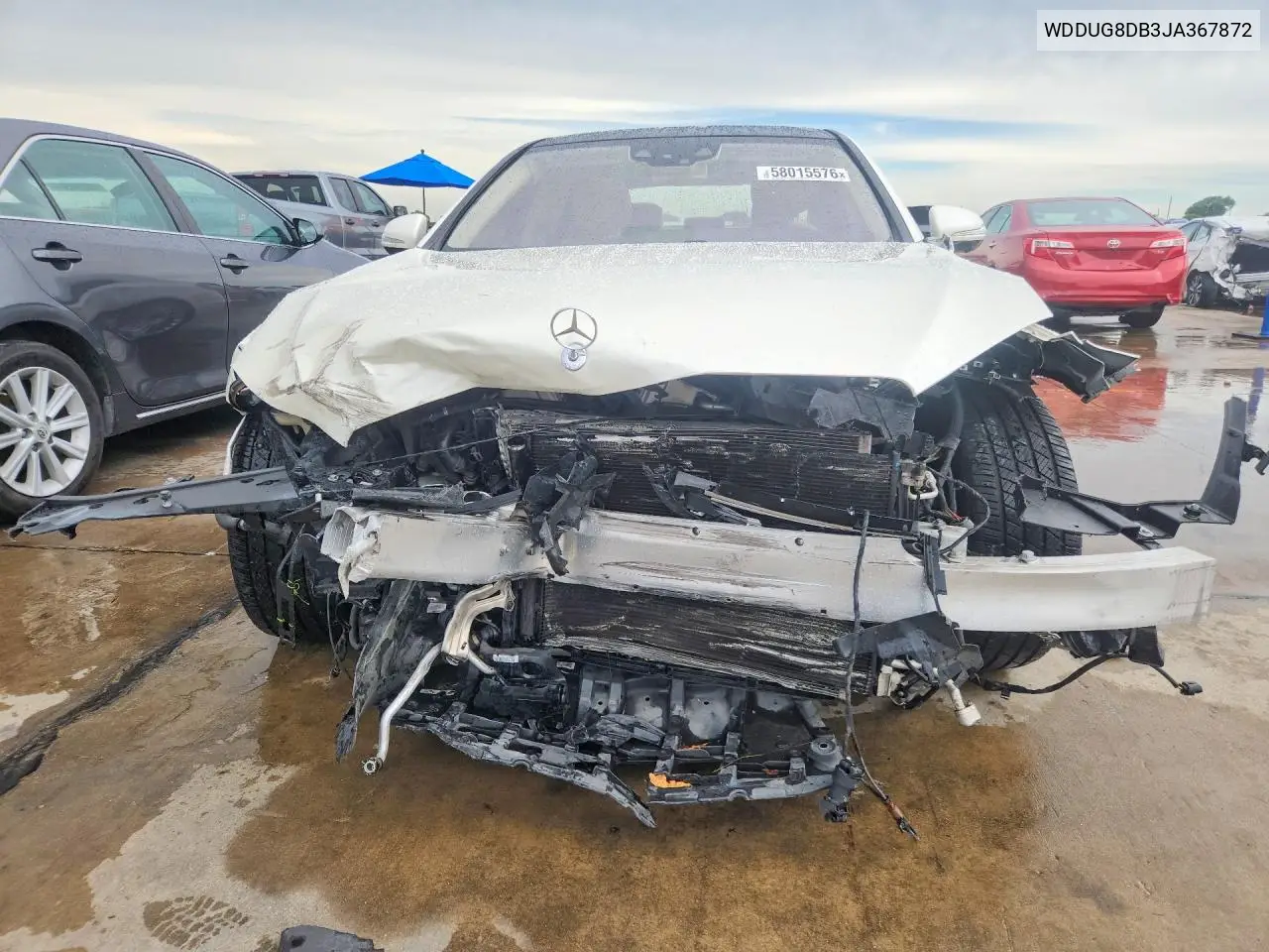 2018 Mercedes-Benz S 560 VIN: WDDUG8DB3JA367872 Lot: 58015576