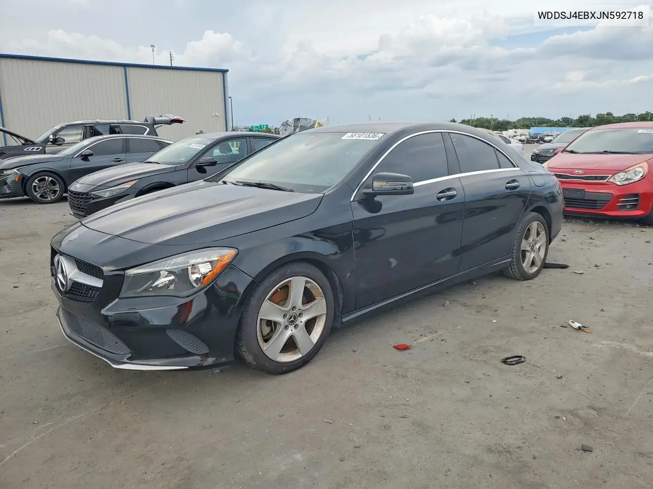2018 Mercedes-Benz Cla 250 VIN: WDDSJ4EBXJN592718 Lot: 58101536
