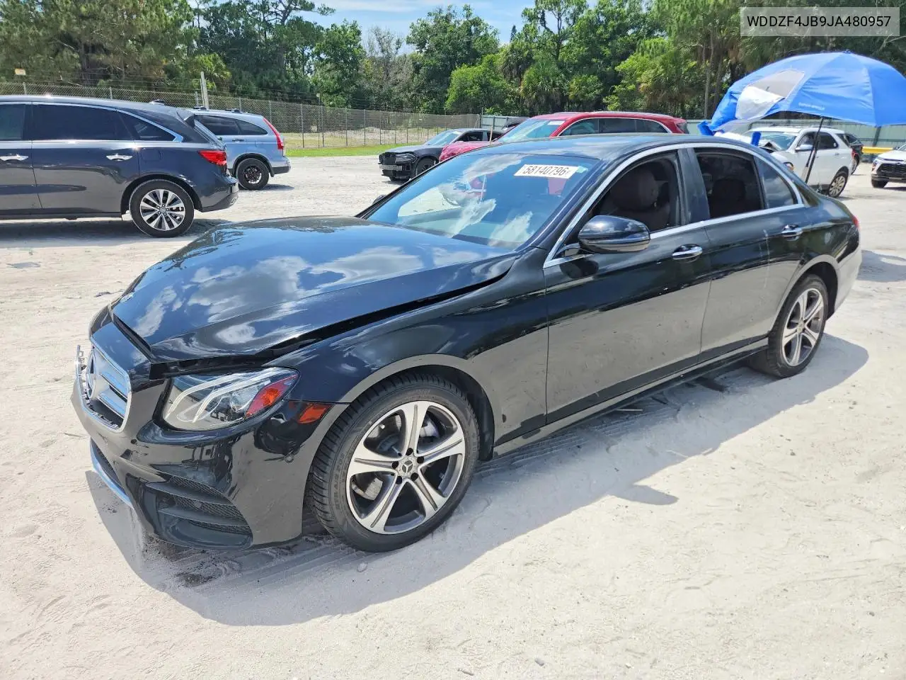 2018 Mercedes-Benz E 300 VIN: WDDZF4JB9JA480957 Lot: 58140796