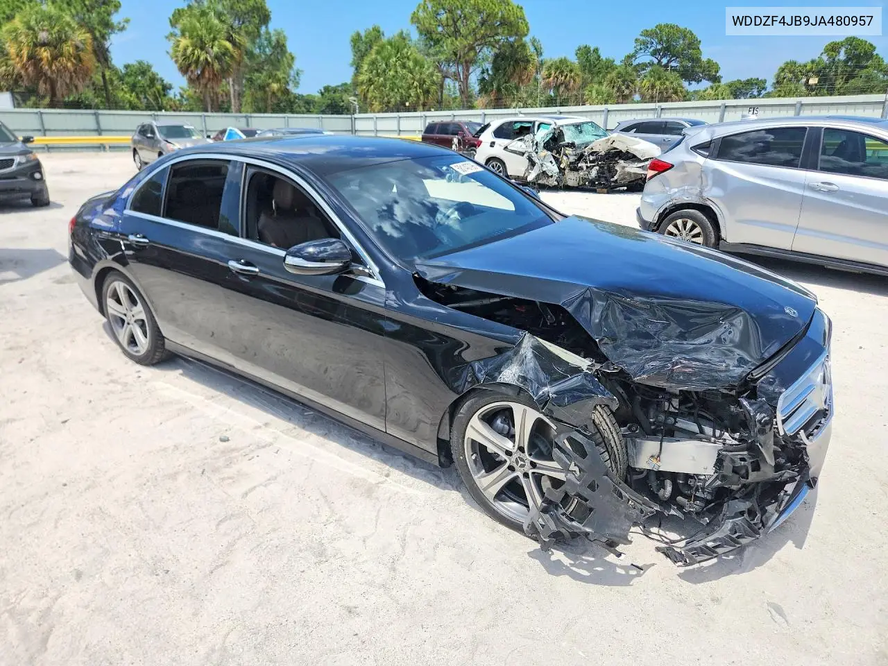 2018 Mercedes-Benz E 300 VIN: WDDZF4JB9JA480957 Lot: 58140796