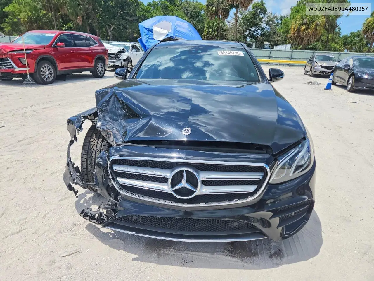 2018 Mercedes-Benz E 300 VIN: WDDZF4JB9JA480957 Lot: 58140796